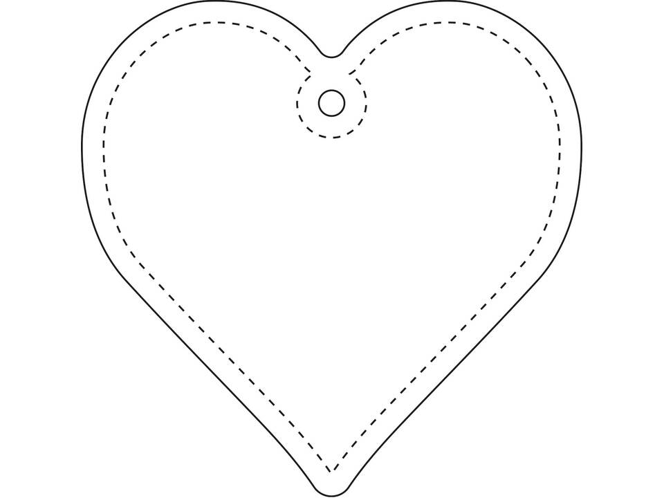 Attache légère en forme de cœur RFX™ H-16 en PVC réfléchissant 7