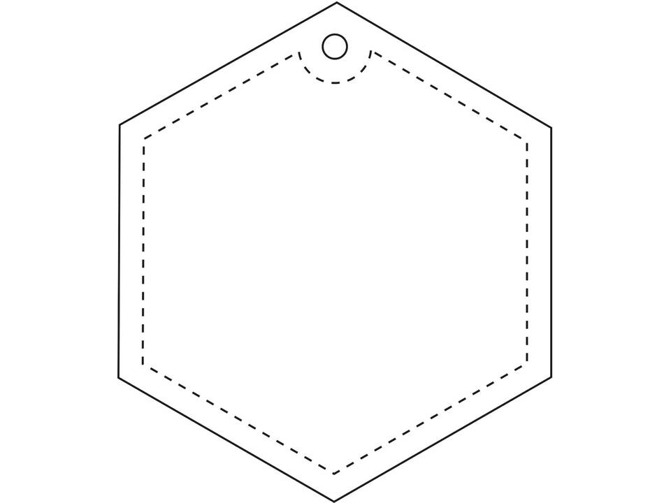 Attache hexagonale légère RFX™ H-12 en PVC réfléchissant 3