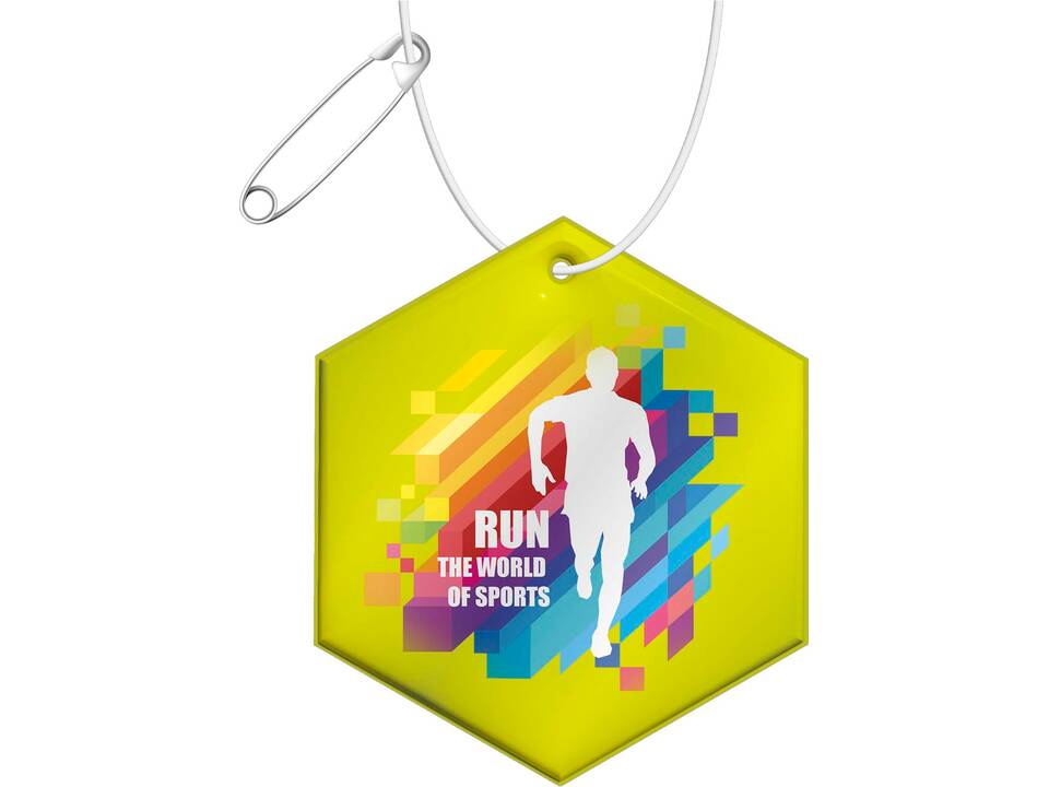 Attache hexagonale légère RFX™ H-12 en PVC réfléchissant 5