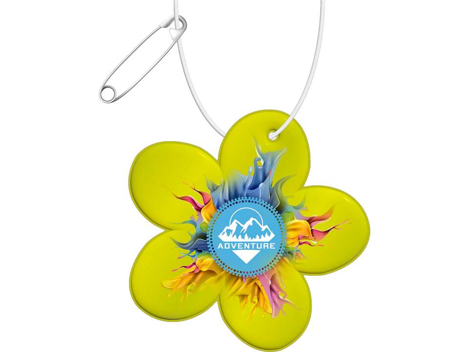 Attache légère en forme de fleur RFX™ H-13 en PVC réfléchissant 5