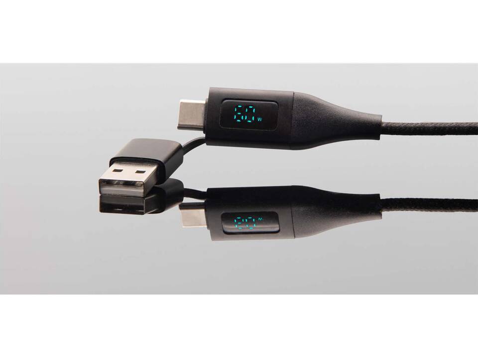 SCX.design C51 5 in 1 rPET supersnelle oplaadkabel van 60 W 5