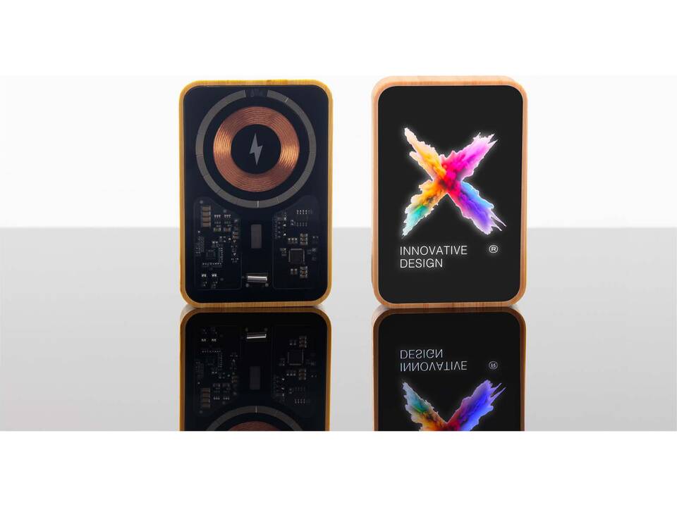 SCX.design P26 15 W 5000 mAh houten MagSafe powerbank 4