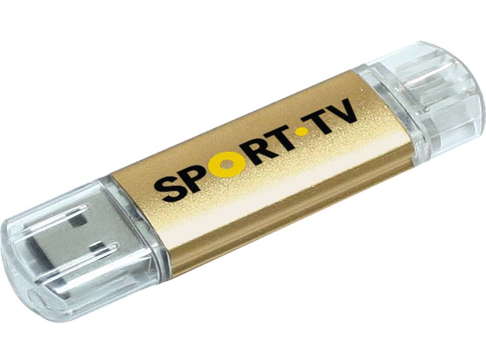 Clé USB Aluminium On The Go (OTG) 10