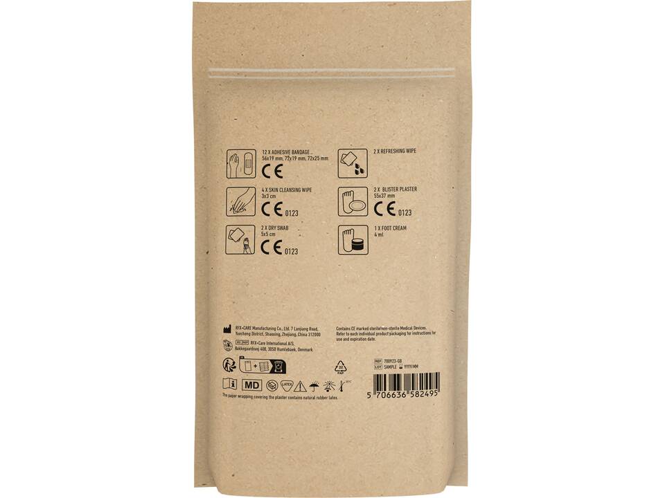 Kit de premiers soins MyKit pour mode de vie actif avec pochette en papier 7