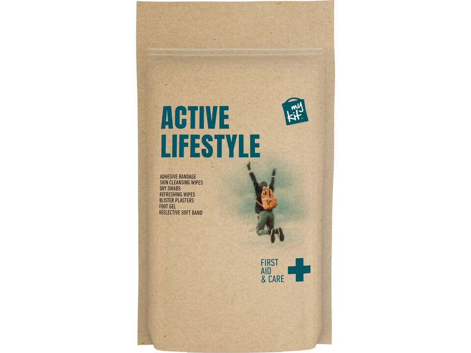 Kit de premiers soins MyKit pour mode de vie actif avec pochette en papier 6