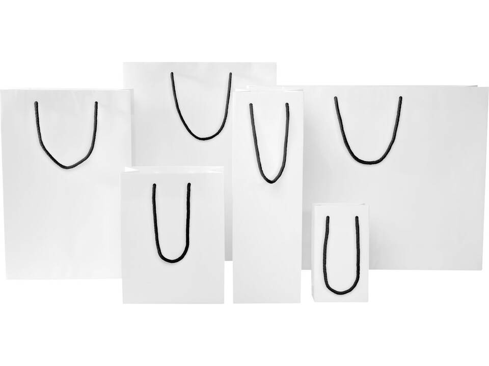 Sac en papier intégra fait à la main avec poignées en plastique, taille moyenne 11