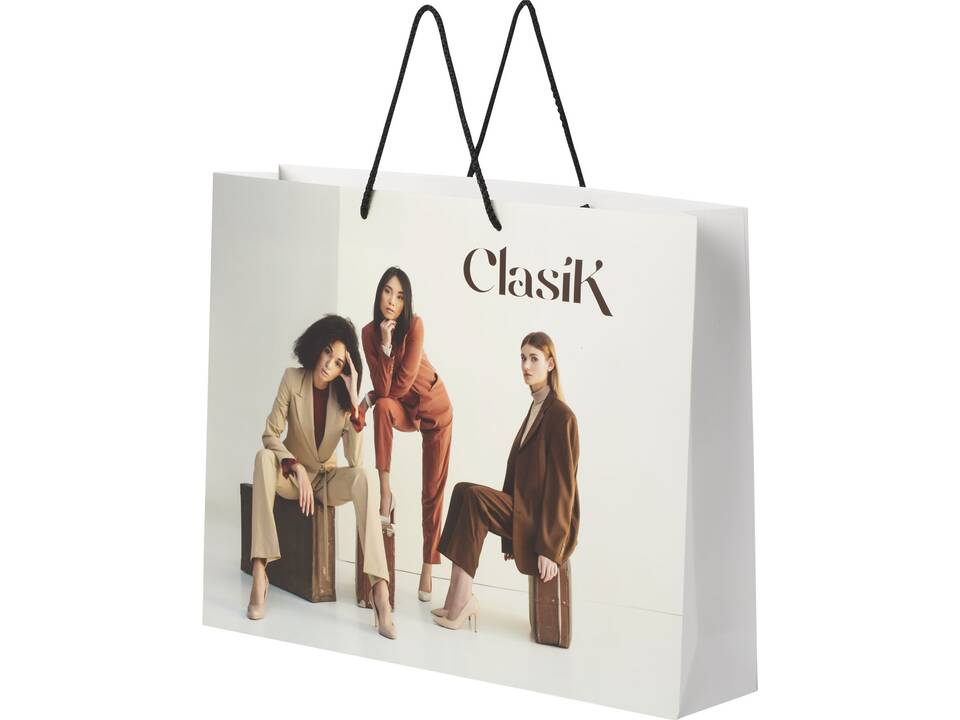 Sac en papier integra fait à la main avec poignées en plastique, XXL 9