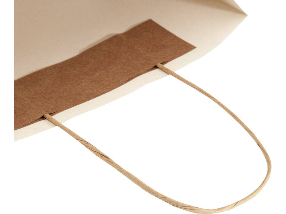 Sac en papier Kraft avec poignées torsadées, petite taille 6