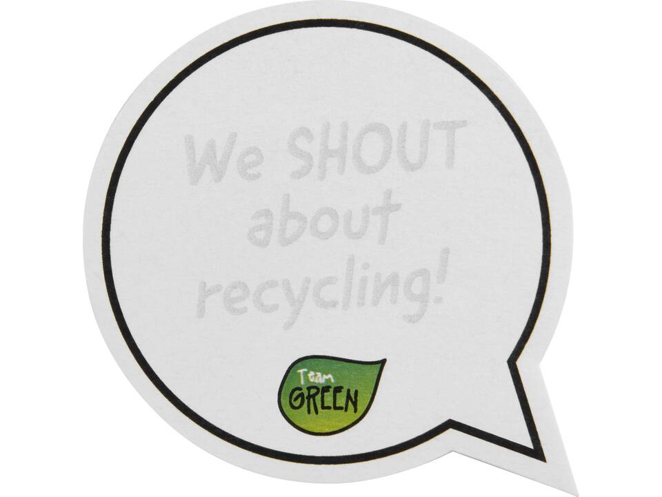 Post-its recyclés Sticky-Mate® en forme de bulles 4
