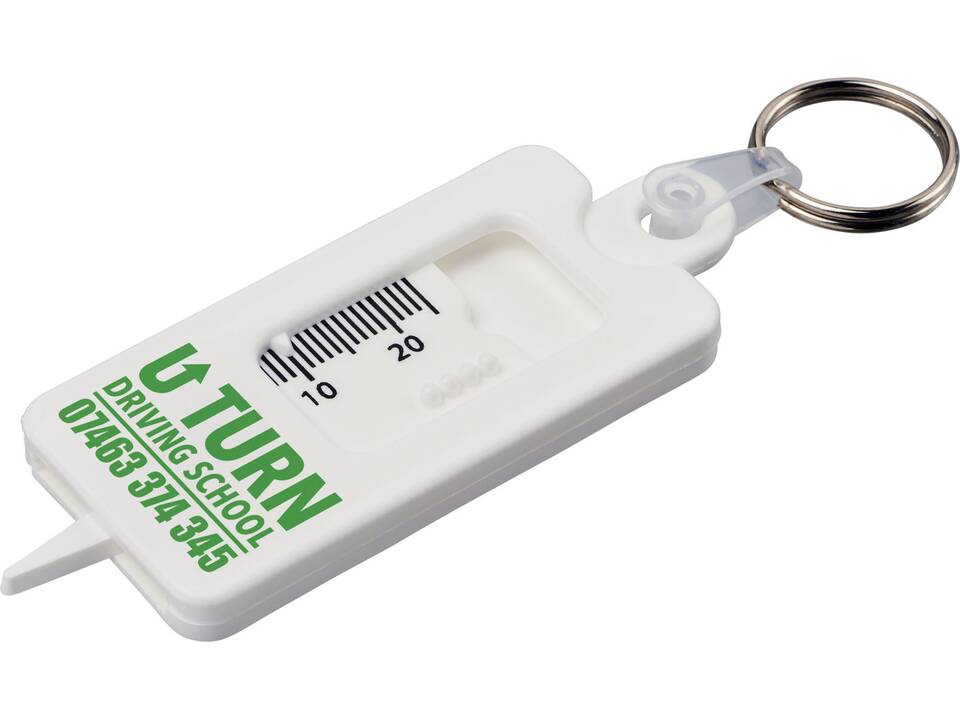 Porte-clés Kym recyclé vérificateur de structures de pneu 1