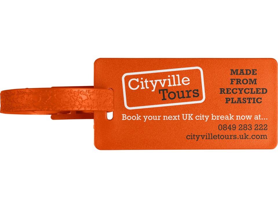 Étiquette à bagages River recyclée avec fenêtre 13