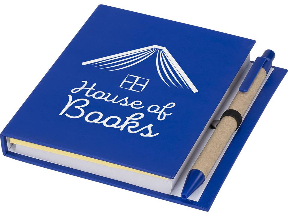 Petit carnet à notes autocollantes colorées avec stylo 6