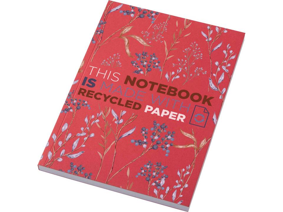 Cahier Novella Austen A5 recyclé à couverture souple de 100 feuilles 6