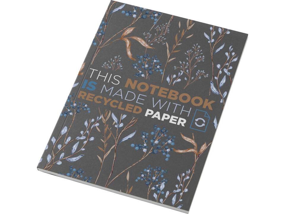 Cahier Novella Austen recyclé A5 à couverture souple de 50 feuilles 24