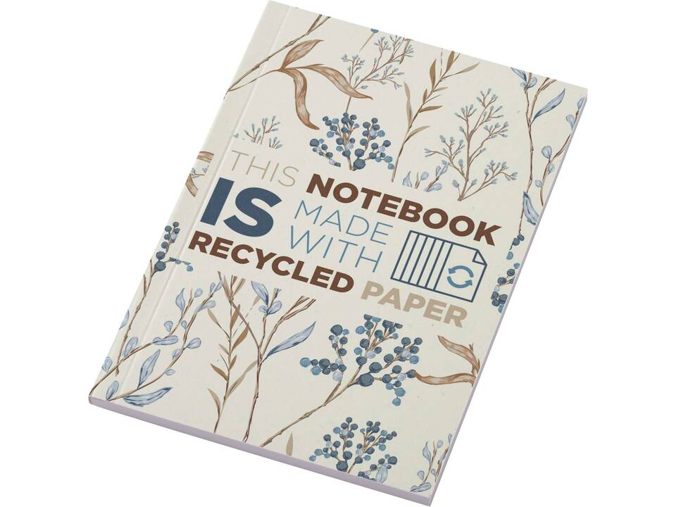 Cahier Novella Austen A6 recyclé à couverture souple de 50 feuilles