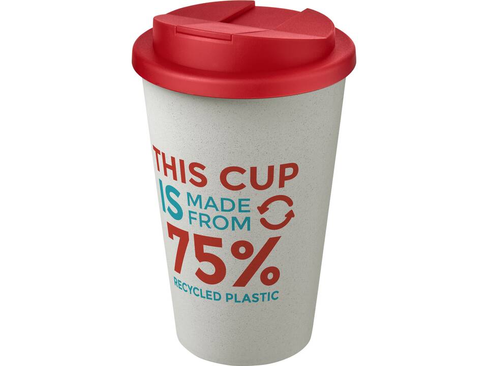 Gobelet Americano® Eco recyclé de 350 ml avec couvercle anti-déversement 38
