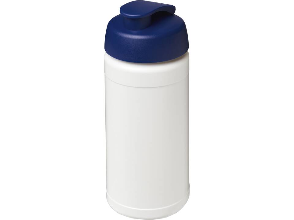 Bouteille de sport Baseline de 500 ml recyclée avec couvercle rabattable