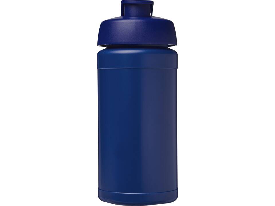 Bouteille de sport Baseline de 500 ml recyclée avec couvercle rabattable 14