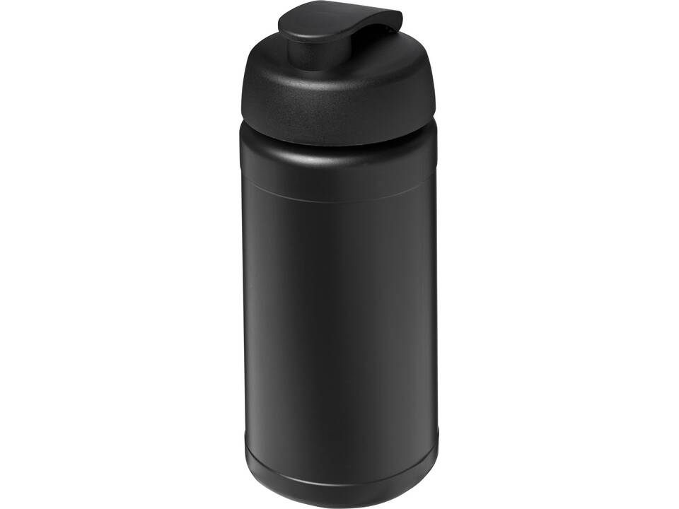 Bouteille de sport Baseline de 500 ml recyclée avec couvercle rabattable 20