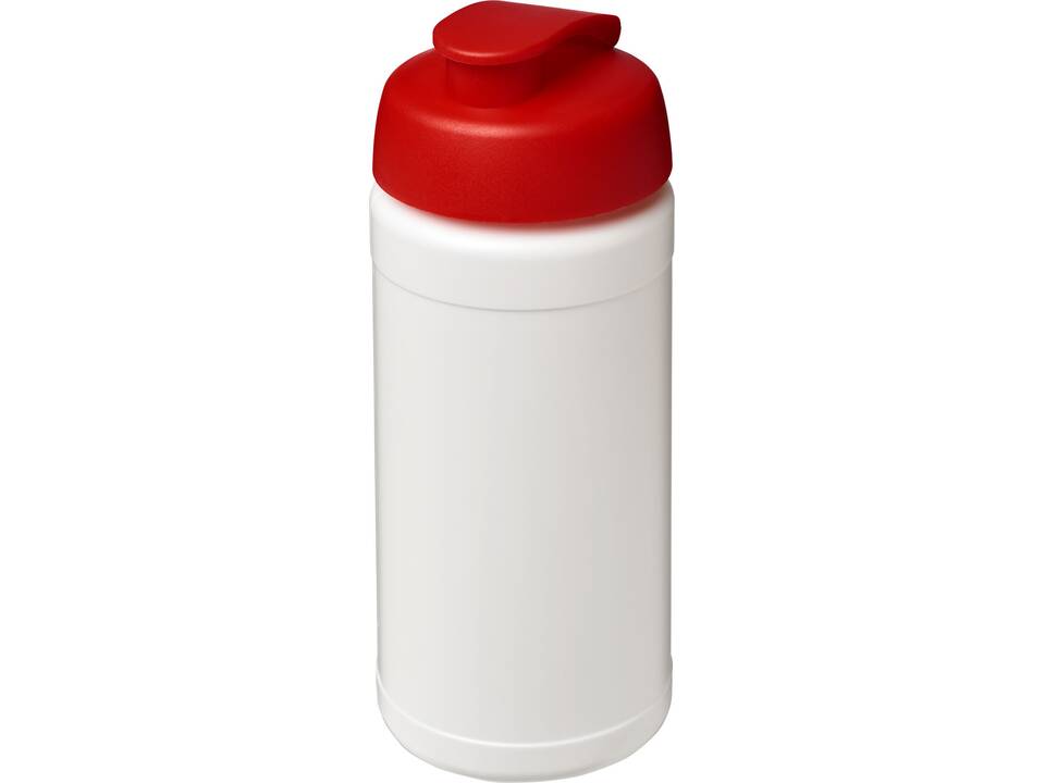 Bouteille de sport Baseline de 500 ml recyclée avec couvercle rabattable 24
