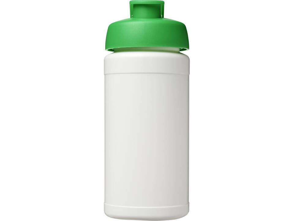 Bouteille de sport Baseline de 500 ml recyclée avec couvercle rabattable 34