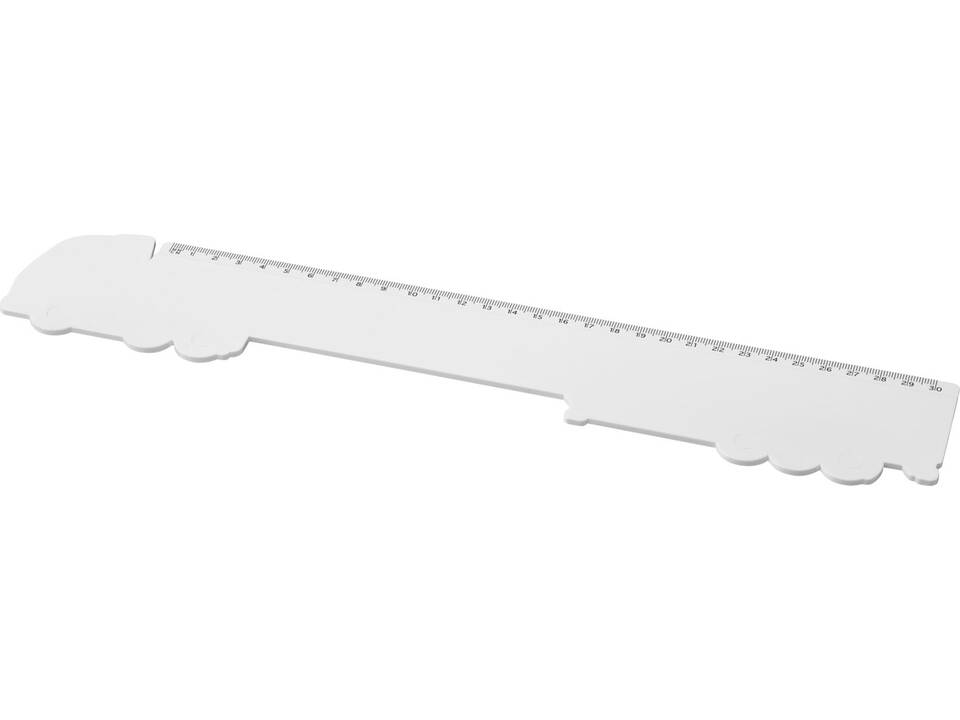 Règle Tait de 30 cm en plastique recyclé en forme de camion 1