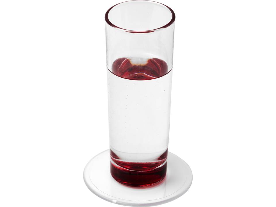 Sous-verre rond Renzo en plastique 2