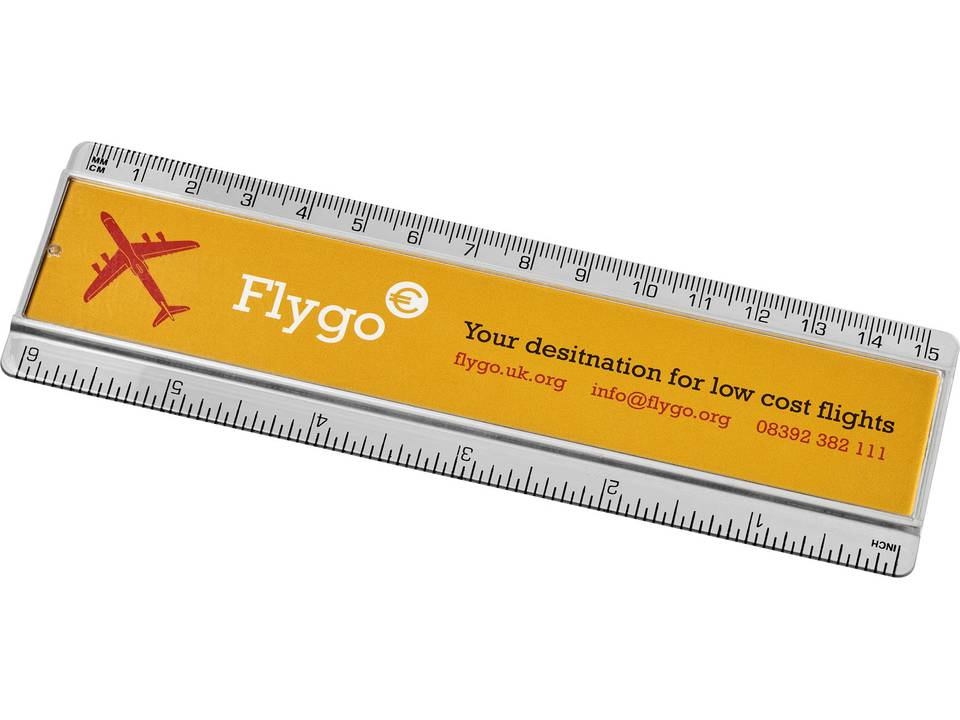 Règle en plastique Ellison 15 cm avec insertion de papier décoratif