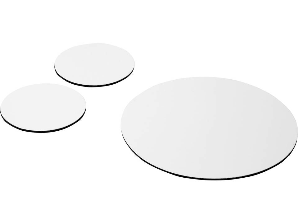 Ensemble de tapis de souris et de dessous de verre Q-Mat® 5 4