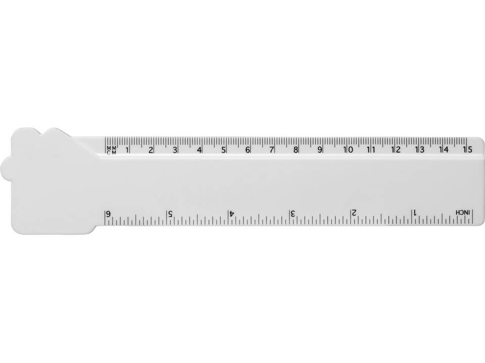 Règle en plastique Loki 15 cm en forme de maison 2