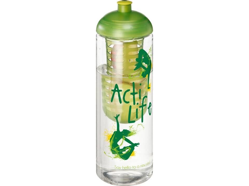 Bouteille et infuseur H2O Vibe 850 ml avec couvercle dôme 20