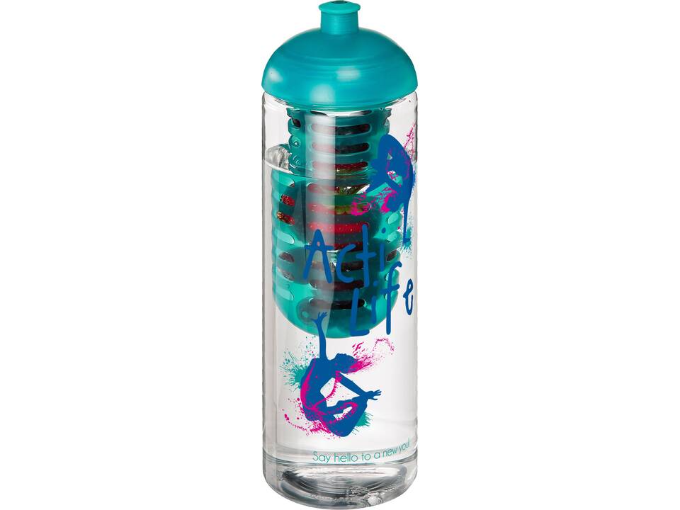 Bouteille et infuseur H2O Vibe 850 ml avec couvercle dôme 10