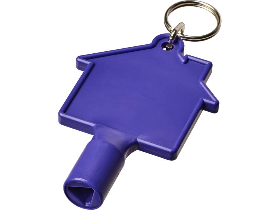 Clé de compteur Maximilian en forme de maison avec porte-clés 1