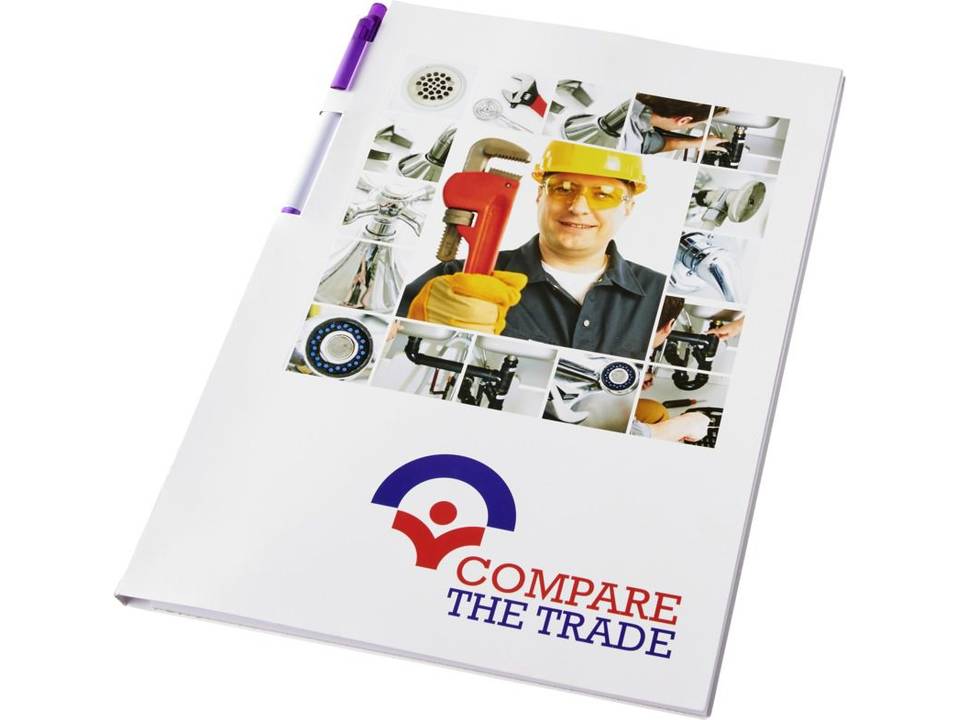 Ensemble conférencier Essential avec calepin A4 et stylo 2