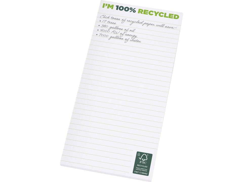 Bloc-notes 1/3 A4 recyclé Desk-Mate® 3
