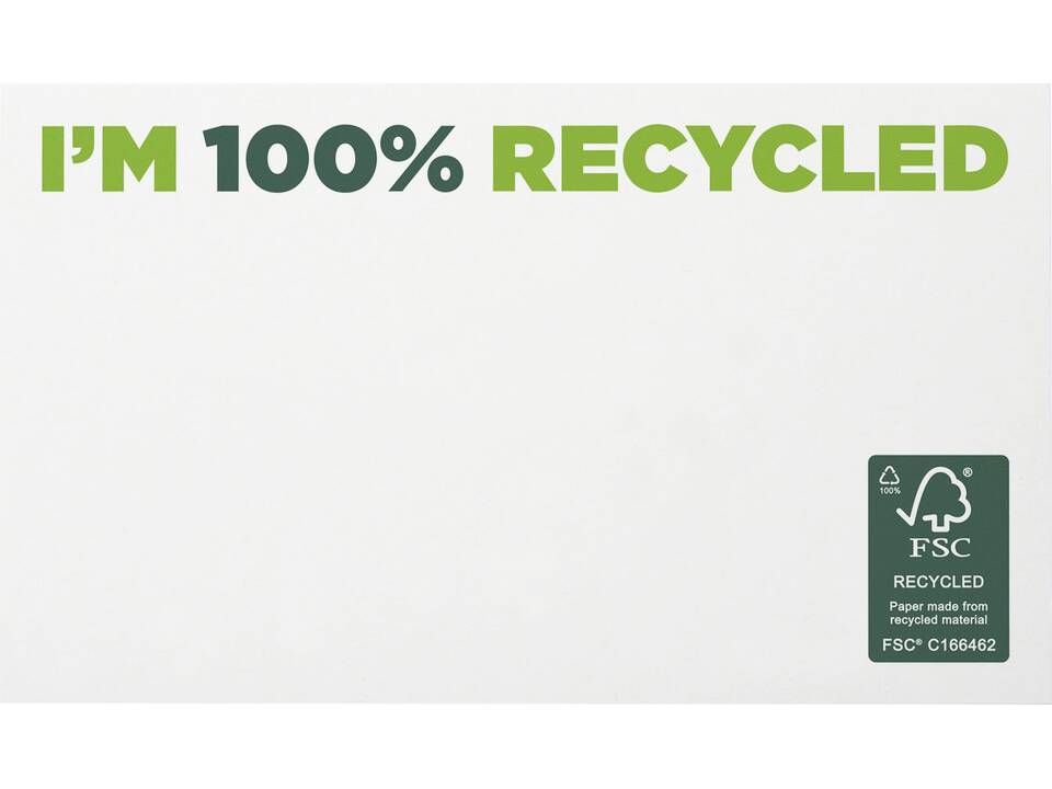 Notes autocollantes recyclées 127 x 75 mm Sticky-Mate® 6