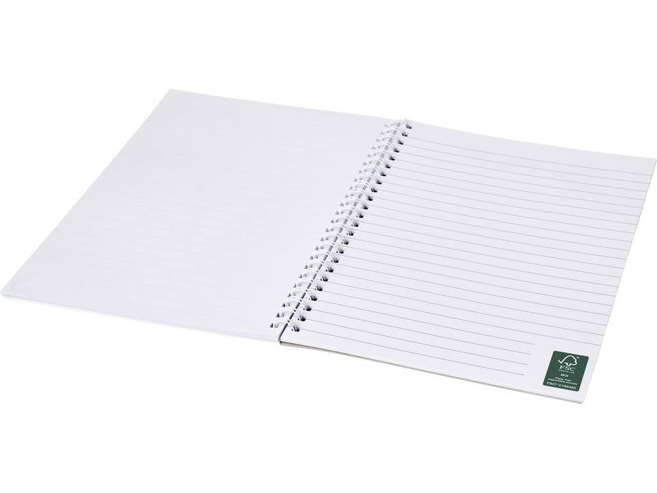 Carnet de notes à spirales A4 Desk-Mate® avec couverture arrière imprimée 3