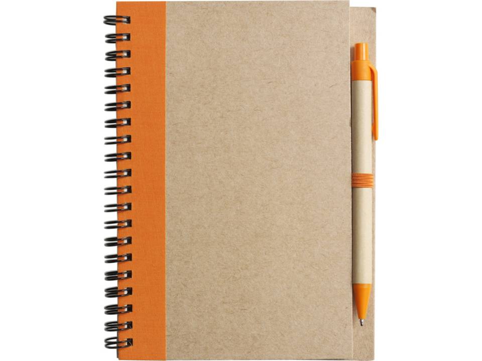 Carnet à spirale avec stylo bille 7
