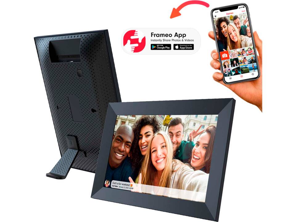 Cadre photo numérique 10" Prixton Prado avec Wi-Fi 4