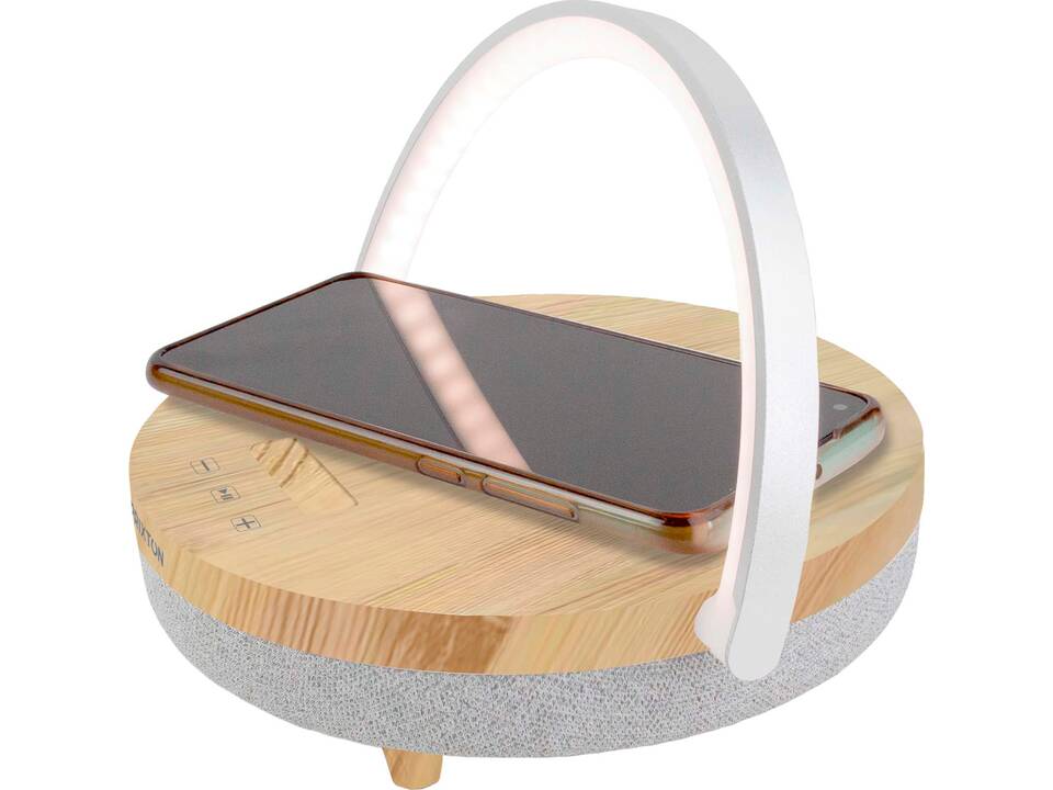 Enceinte Bluetooth® 4-en-1 Prixton de 10 W avec lumière LED et station de charge sans fil 8
