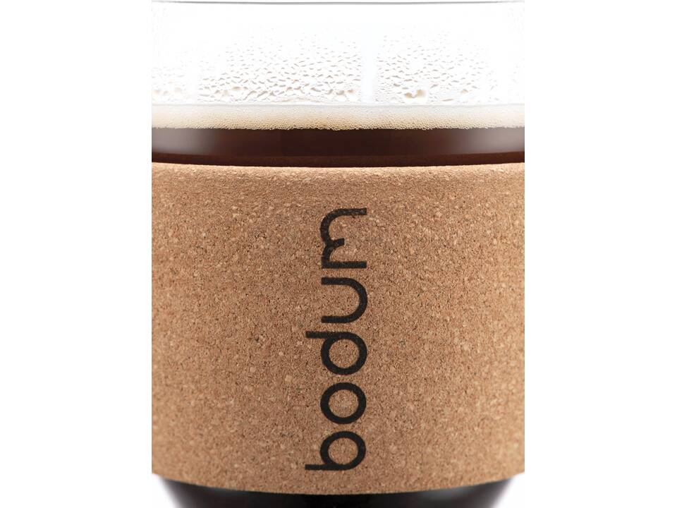 2 glazen Bodum kopjes met kurkband - 350 ml 7