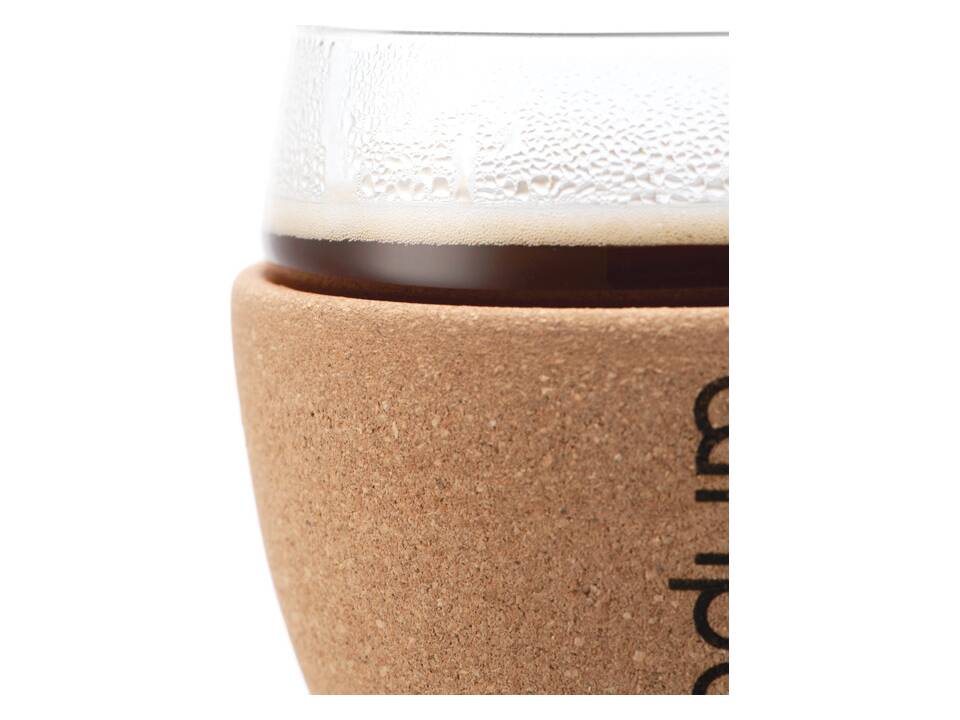 2 glazen Bodum kopjes met kurkband - 350 ml 5