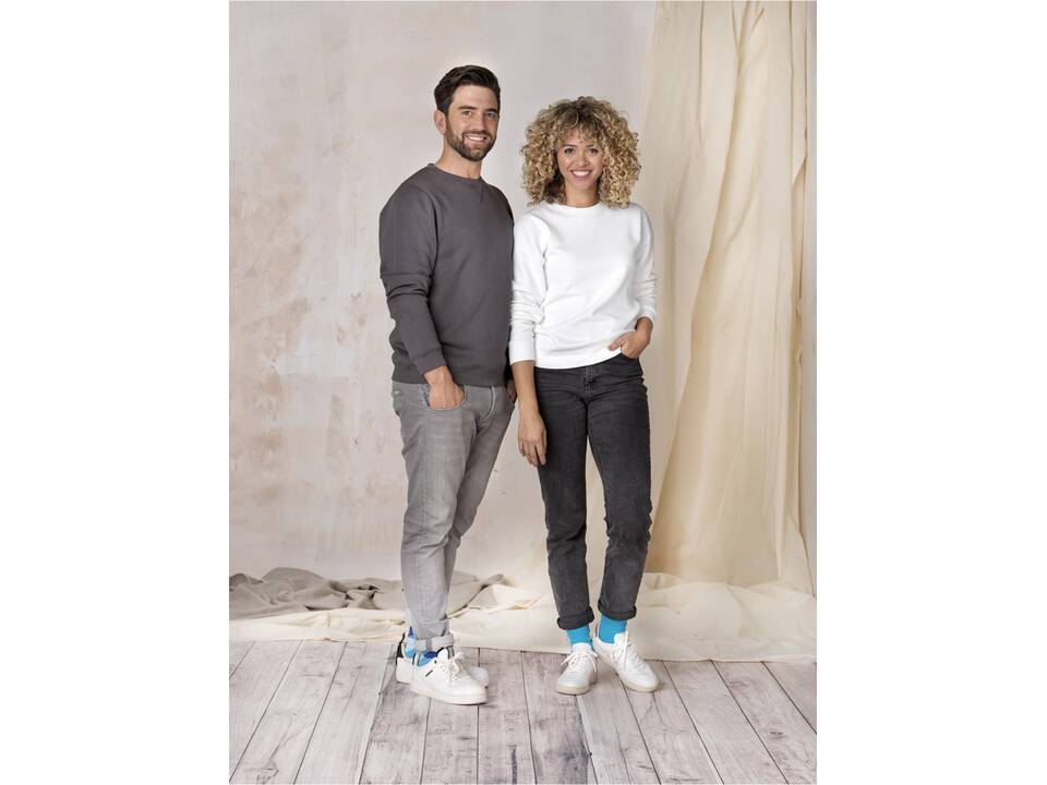 Sweat à col rond Jasper bio GOTS recyclé GRS homme 2