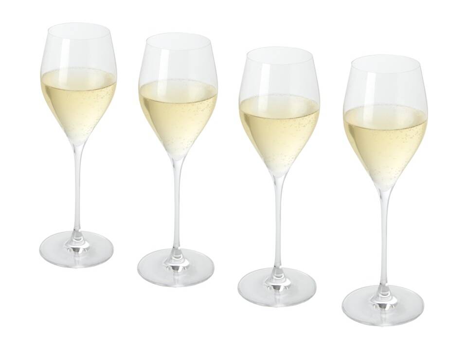 4-delige prosecco glazen set