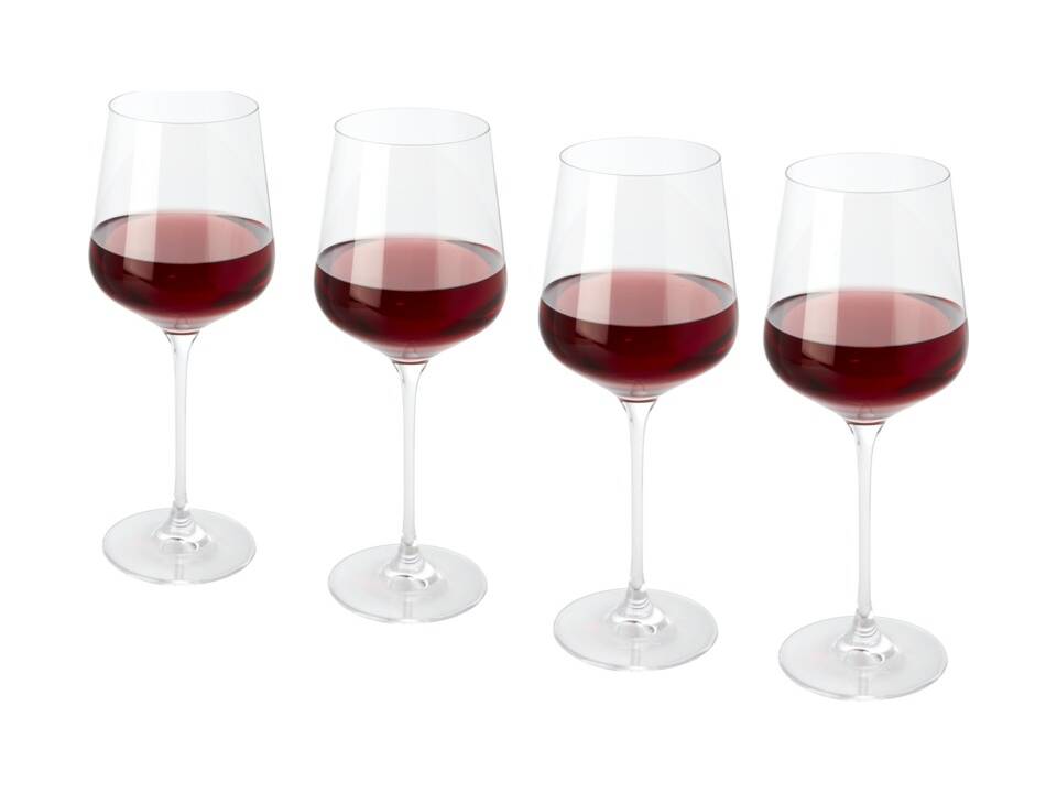 4-delige rode wijn glazen set