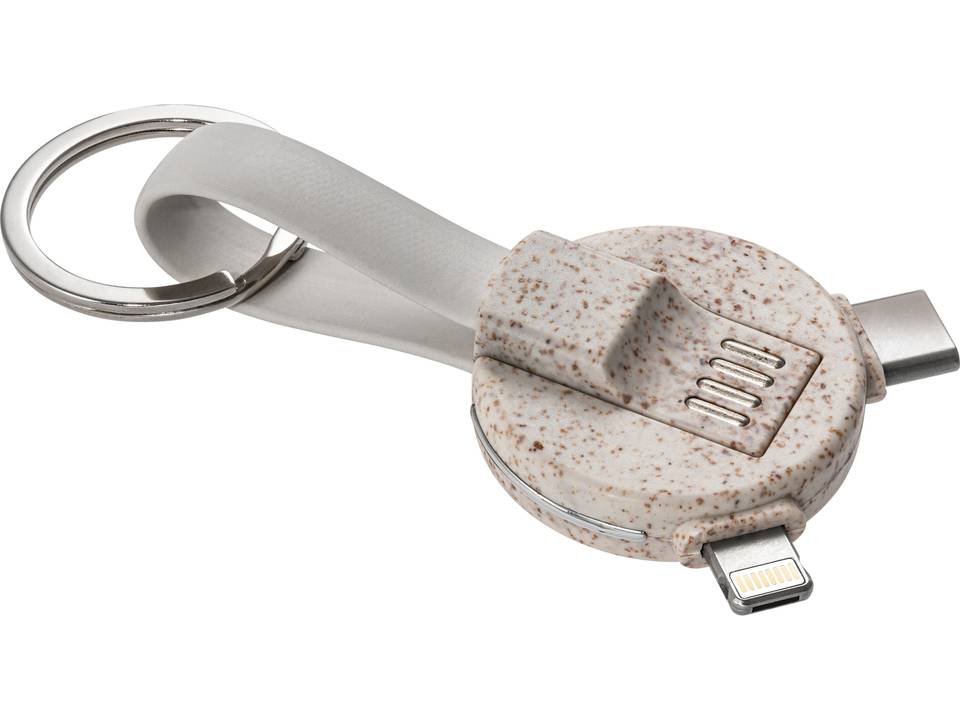 Cable de charge avec connexion 3 en 1 Wheatstraw 4