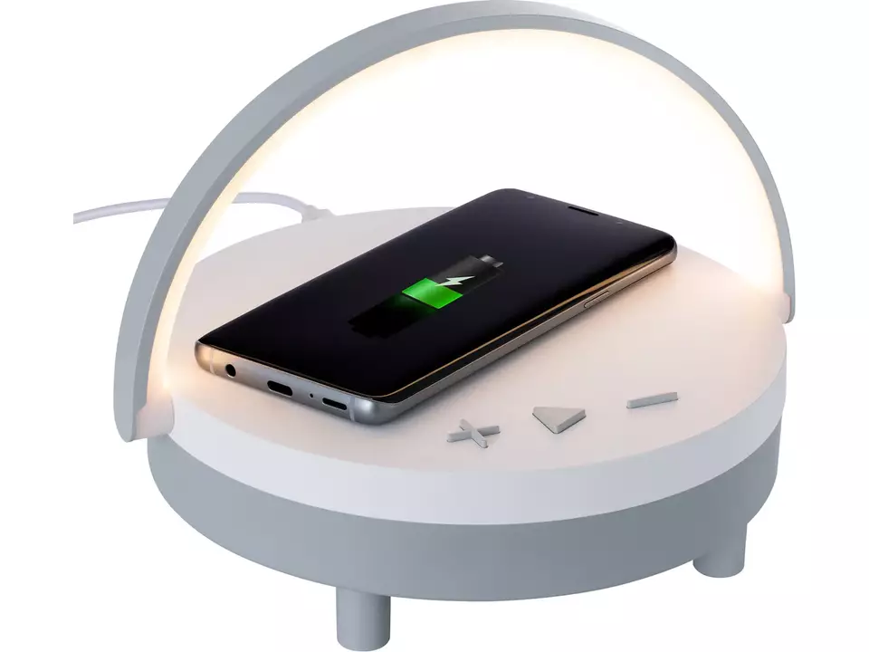 Haut-Parleur sans fil y compris chargeur sans fil 15 watts avec lumière 1