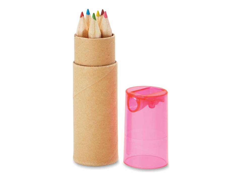 Tube de 6 crayons de couleur