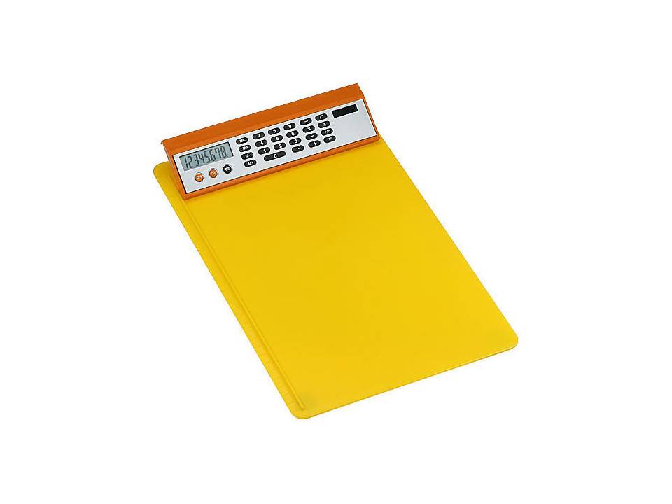 Porte-bloc a pince avec calculatrice solaire 9
