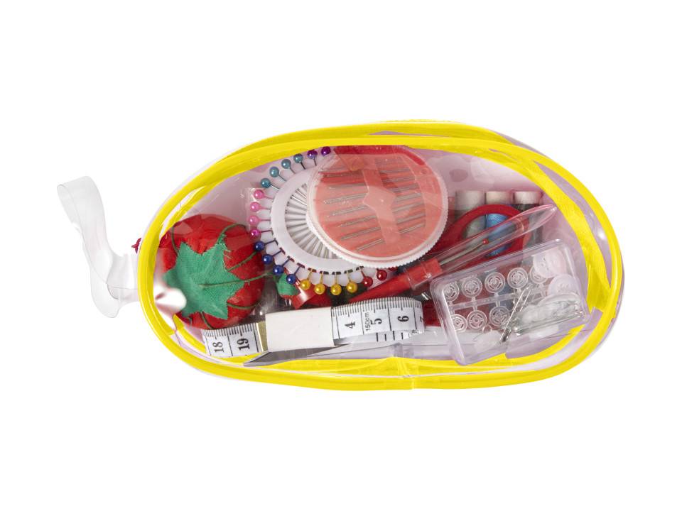 Set de couture dans un étui transparent zippé 2